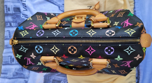 Louis Vuitton Noir Multicolor Speedy 30 - Picture 10 of 17